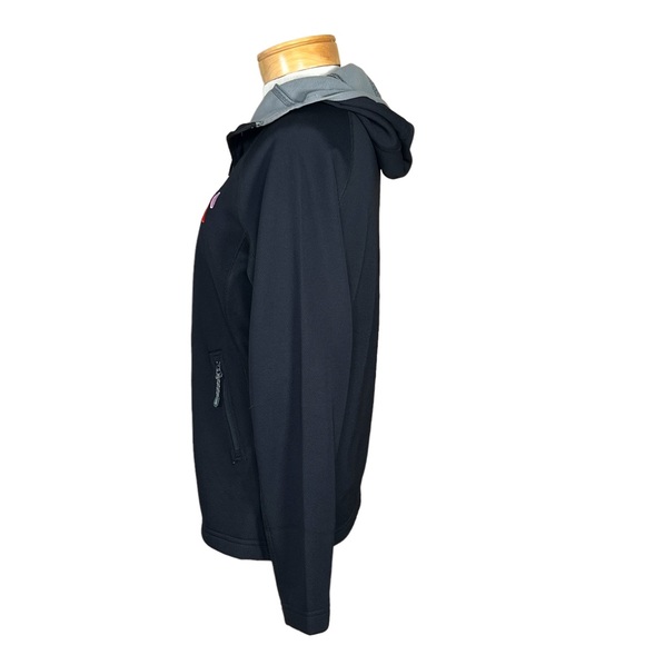 Tri-Mountsin Women’s Fleece Lined Black Jacket With Embroidered Dog Paw Small - Picture 5 of 12